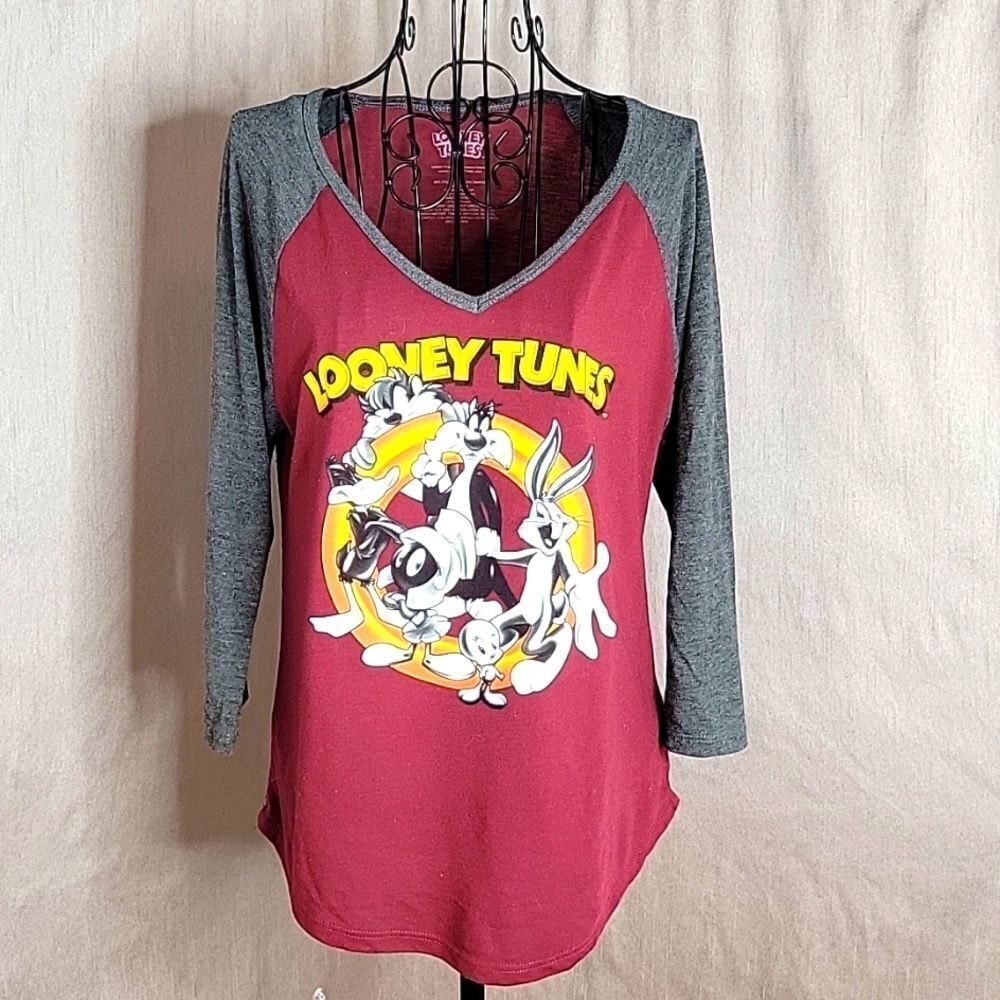 LOONEY TUNES Characters Women's Graphic Shirt Large